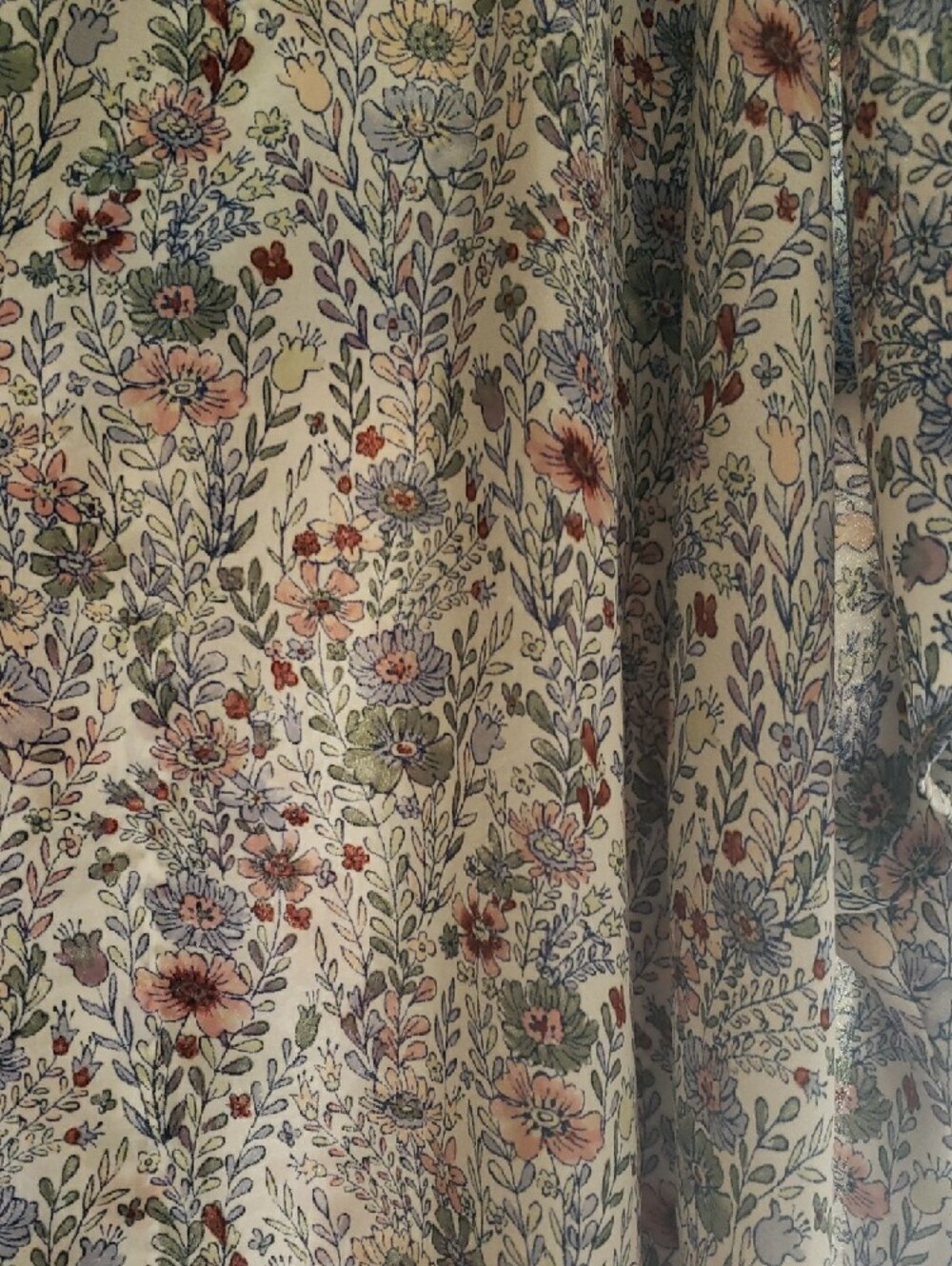 Rose & Olive Pastel Floral V Neck Top - Picture 7 of 7